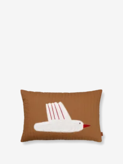 Bird Quilted Cushion Rectangular