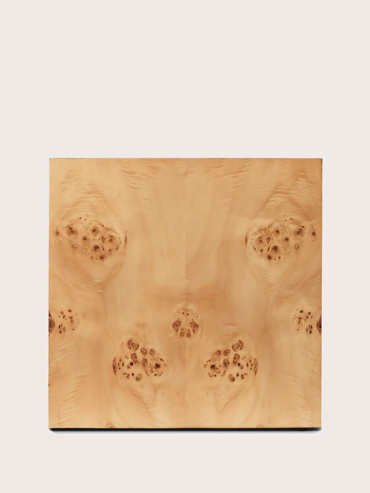 Burl Cube Side Table