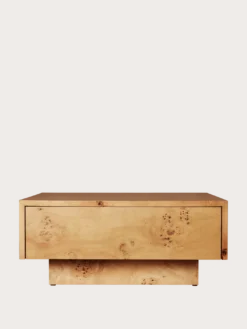 Burl Storage Coffee Table
