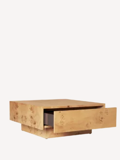 Burl Storage Coffee Table