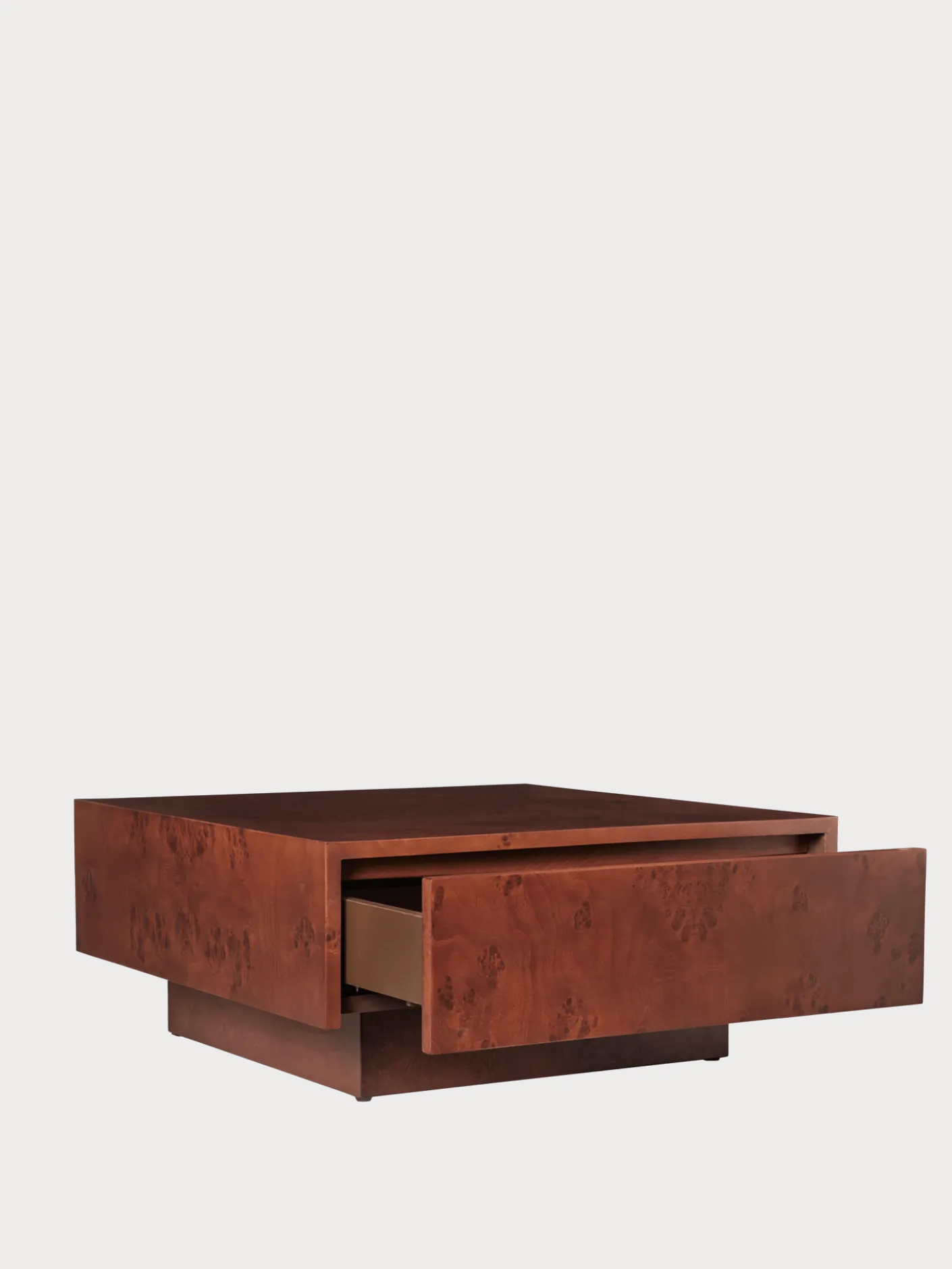 Burl Storage Coffee Table