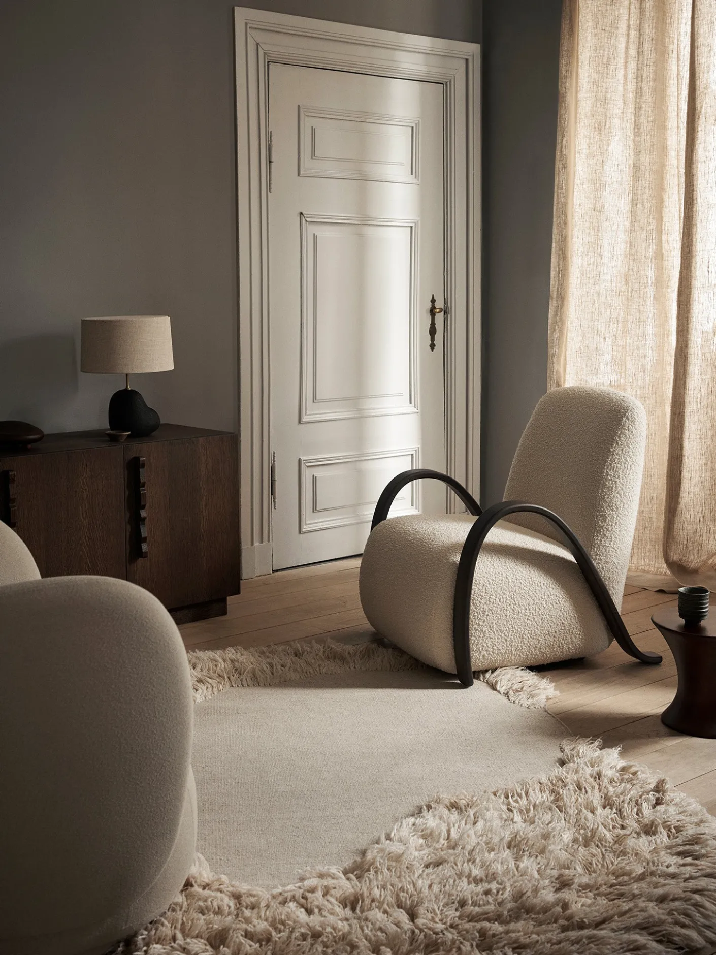 Buur Lounge Chair - Nordic Bouclé
