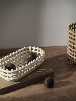 Ceramic Basket - Oval