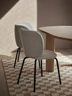 Check Wool Jute Rug