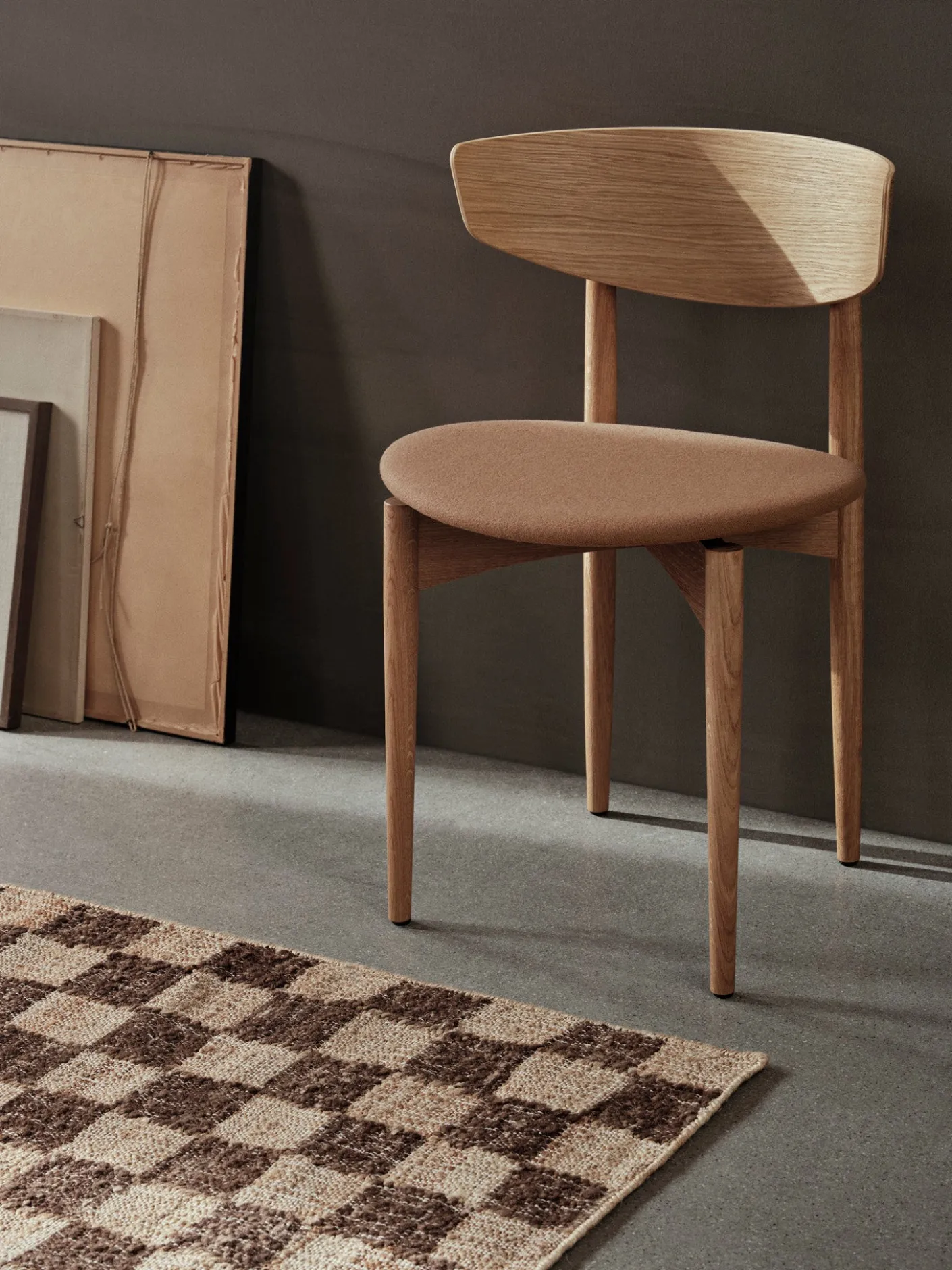 Check Wool Jute Runner