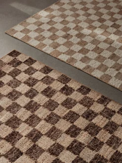 Check Wool Jute Runner