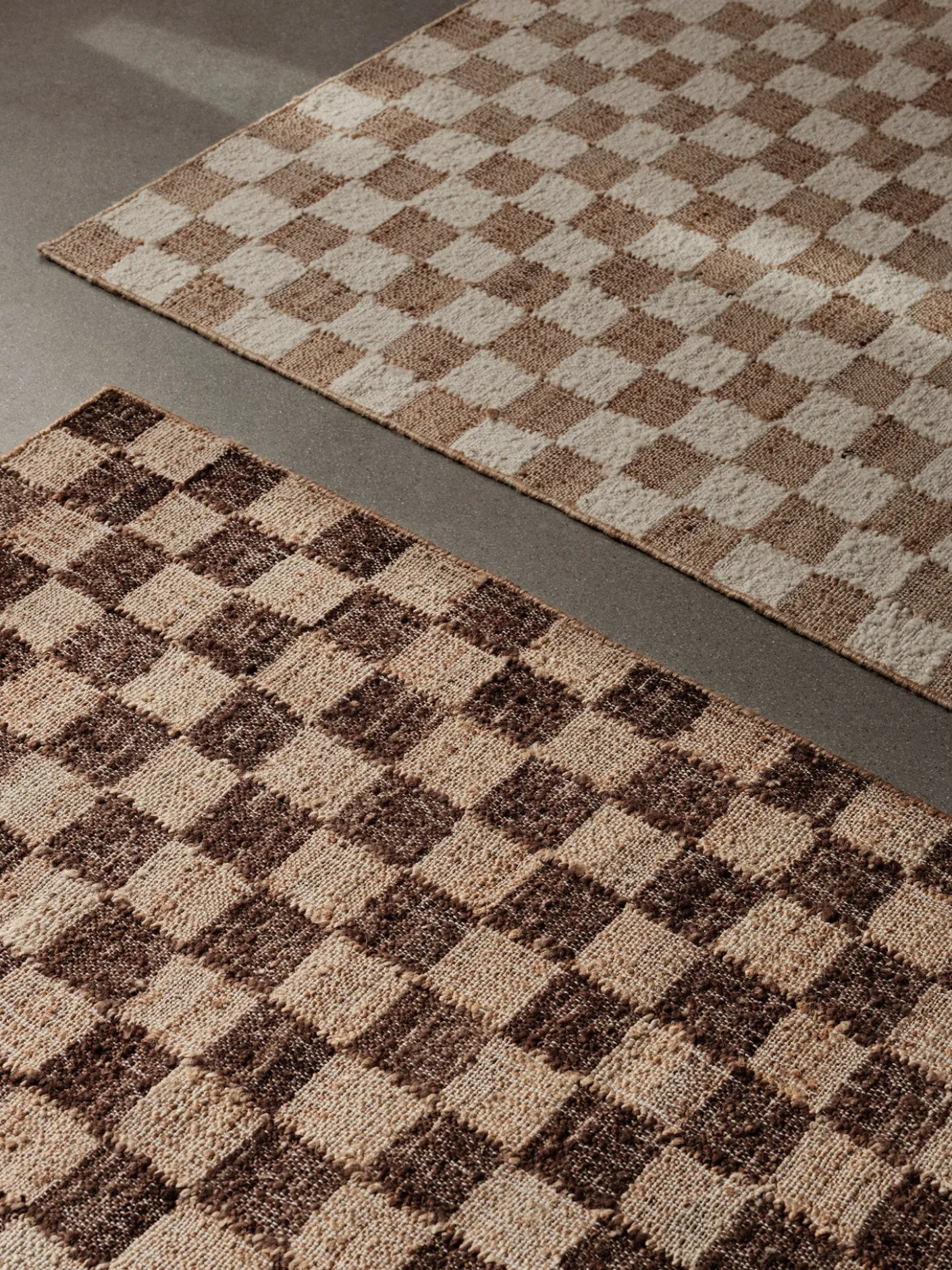 Check Wool Jute Runner