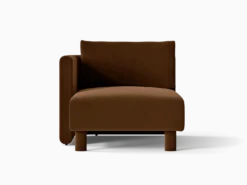Dase Sofa Chaise Longue Left - Rich Velvet