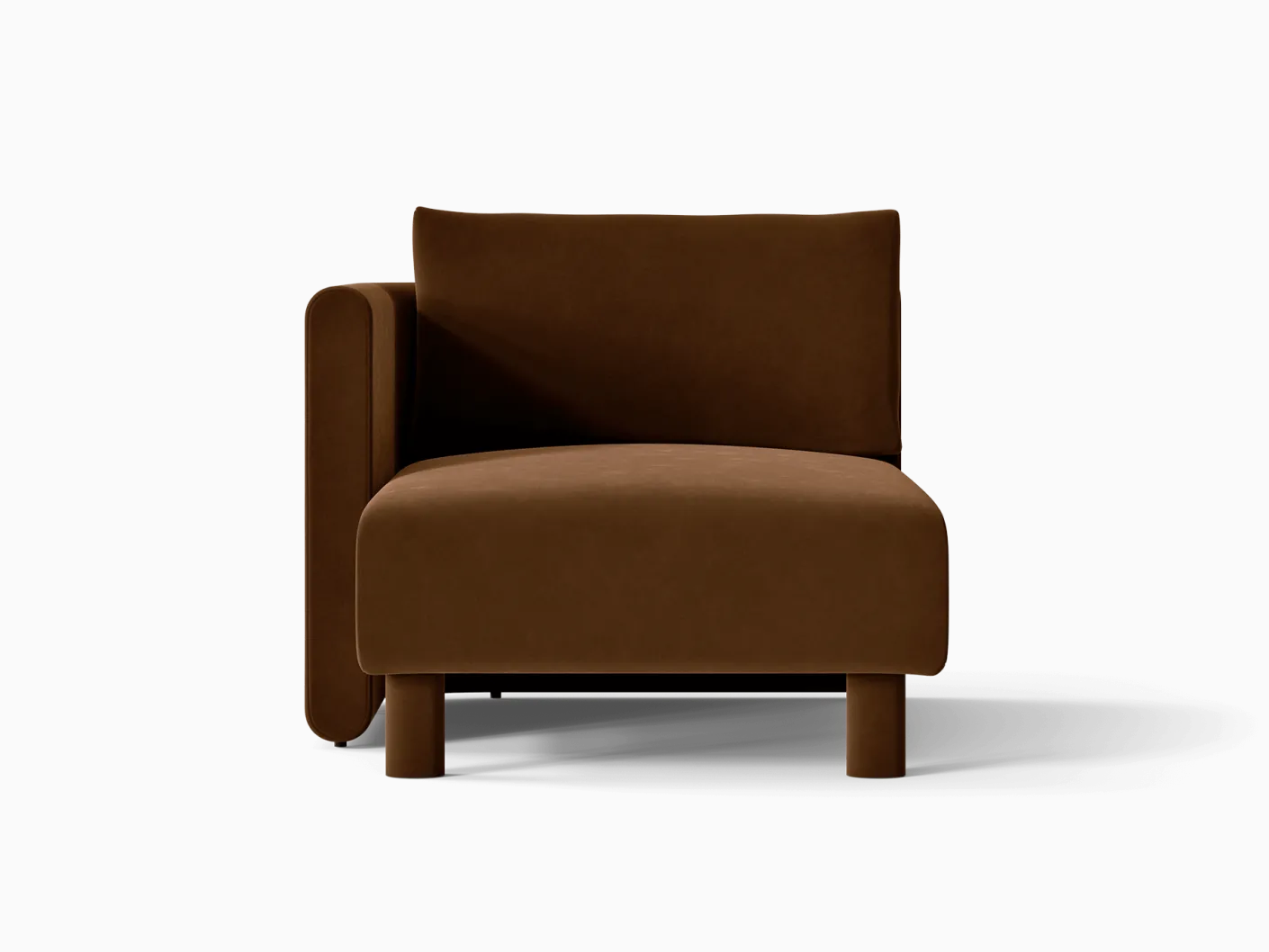 Dase Sofa Chaise Longue Left - Rich Velvet