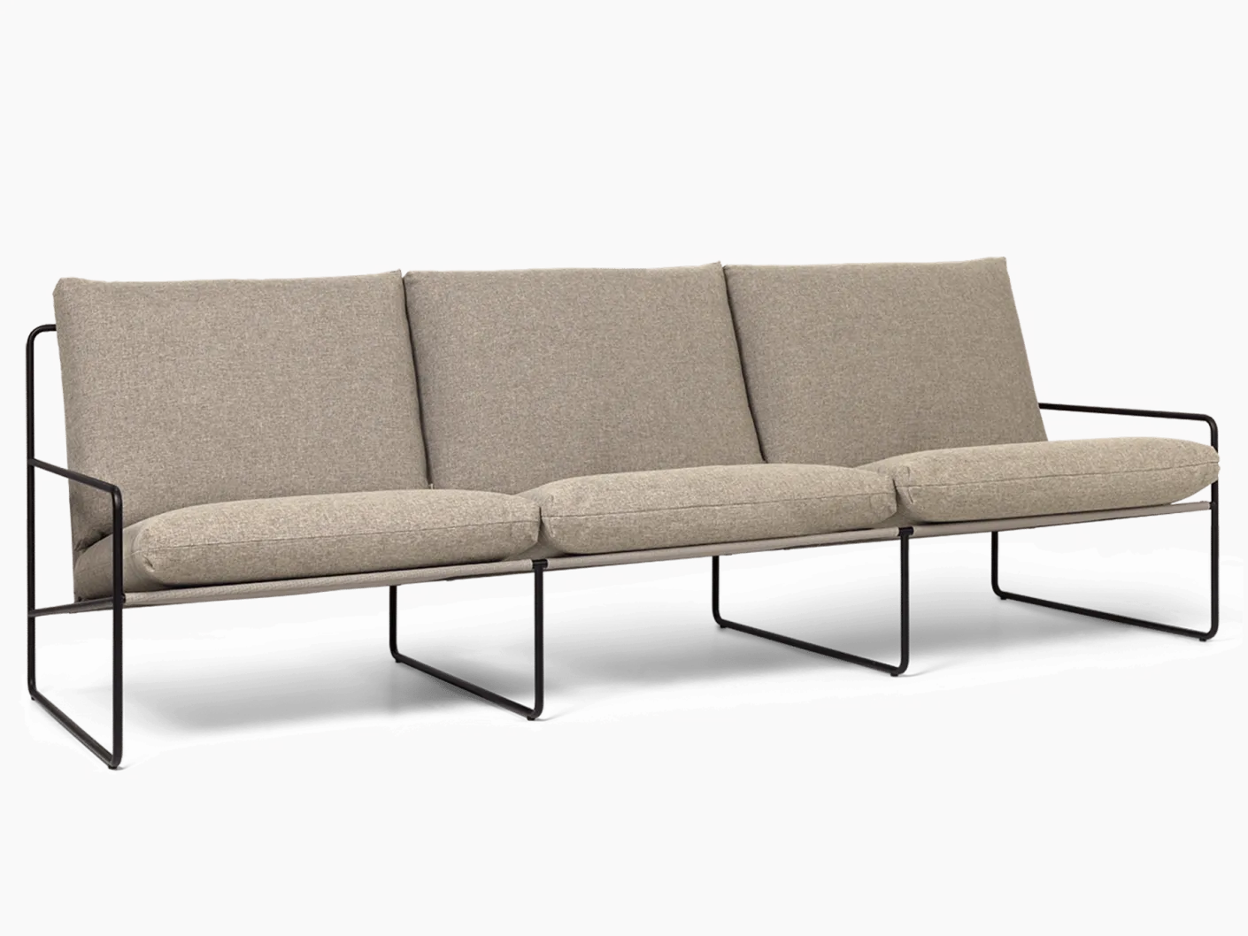 Desert 3-seater - Black - Dolce