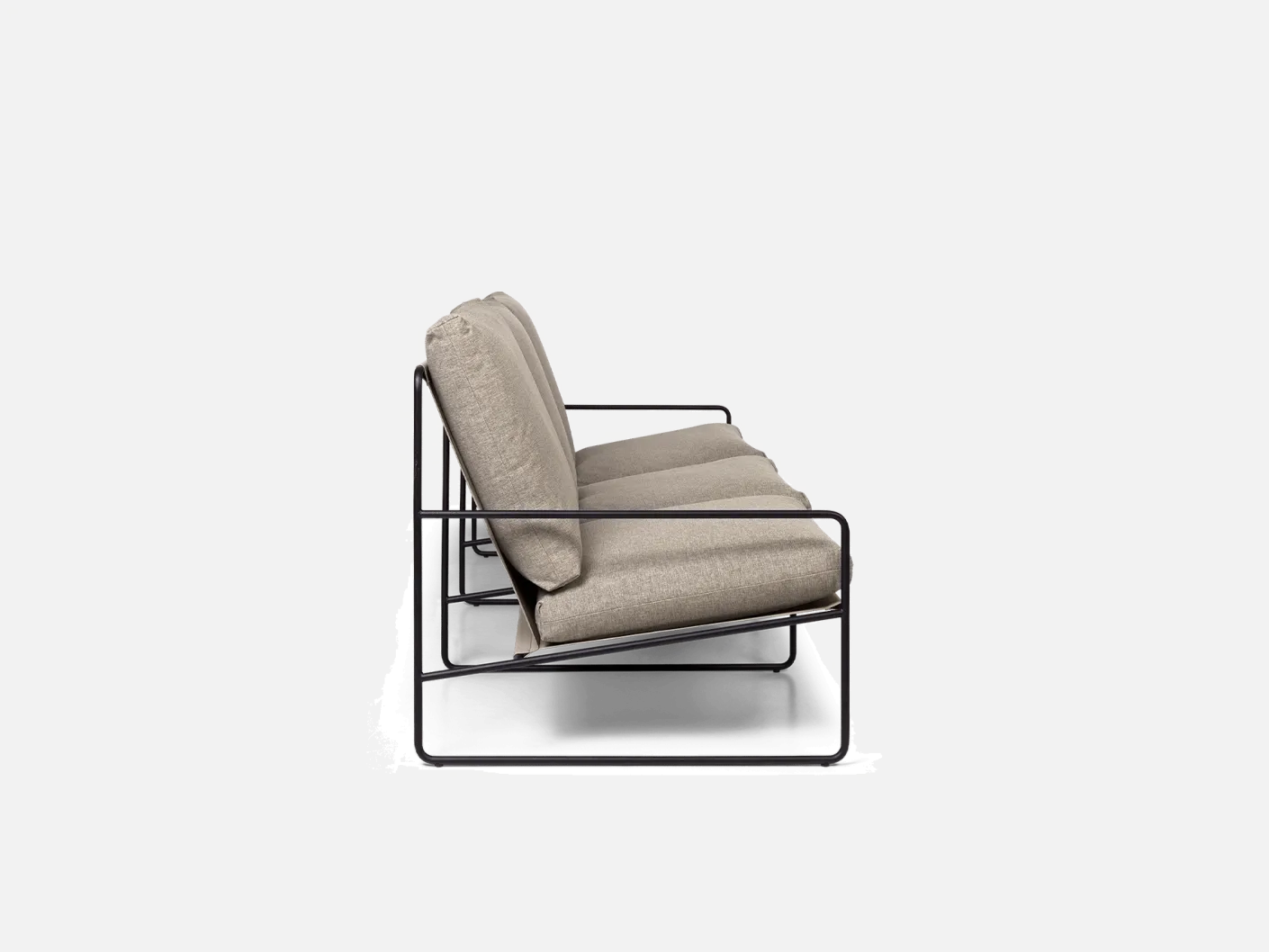 Desert 3-seater - Black - Dolce