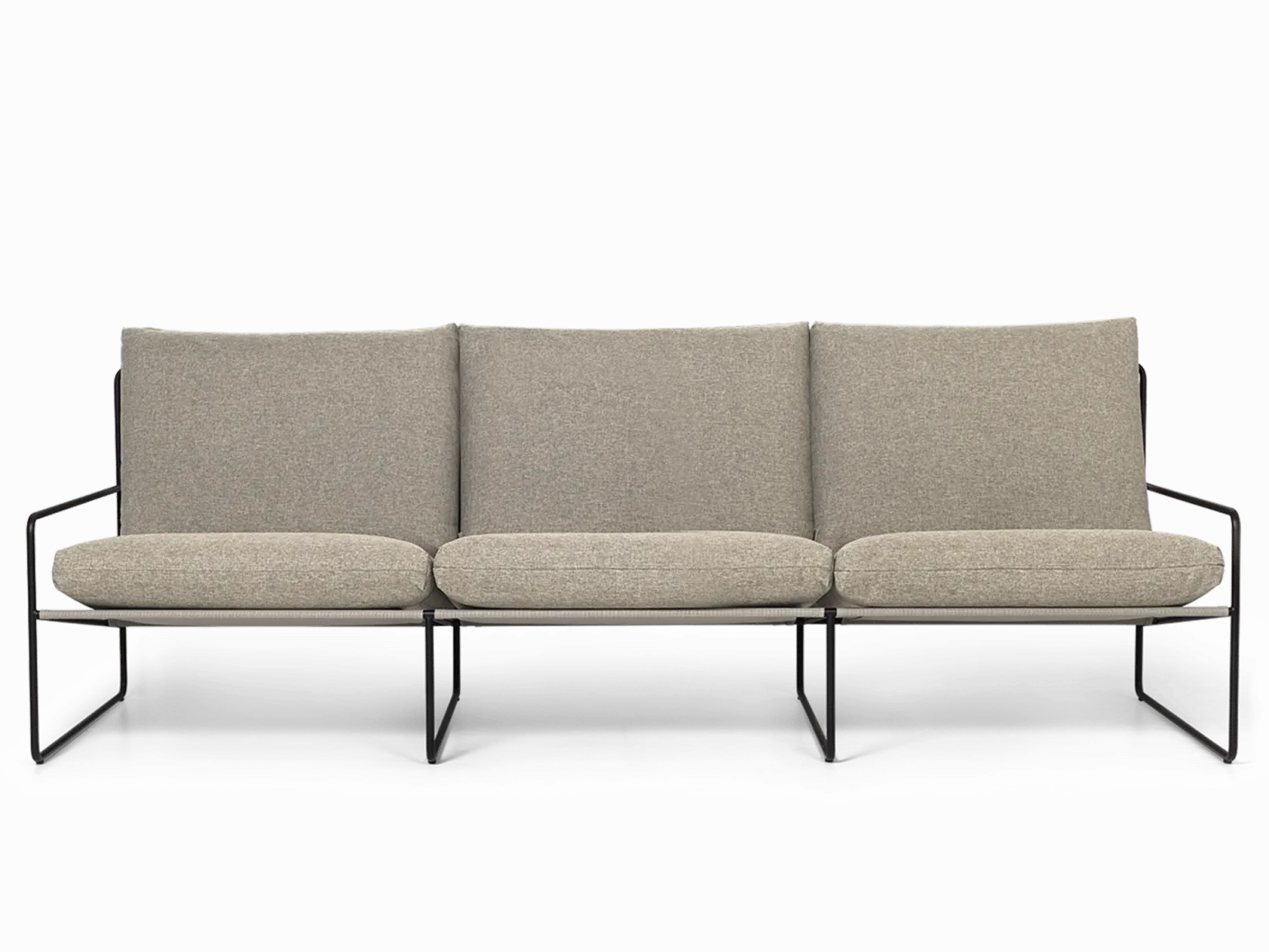Desert 3-seater - Black - Dolce