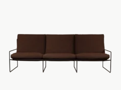 Desert 3-seater - Black - Pure Bouclé