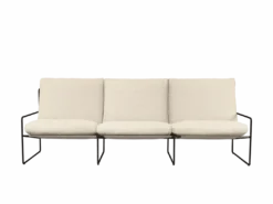 Desert 3-seater - Black - Pure Bouclé