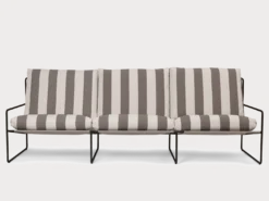 Desert 3-seater - Black - Stripe