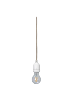 Fabric Cord Set - Ceramic Socket - 4m - Pendant