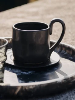 Flow Mug with Saucer
