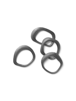 Flow Napkin Rings - Set of 4
