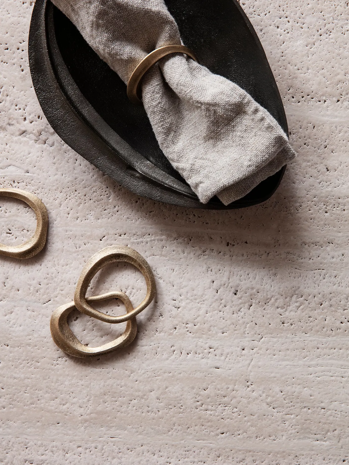 Flow Napkin Rings - Set of 4