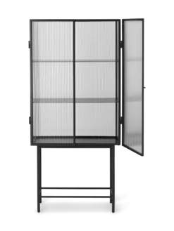 Haze Vitrine - Reeded Glass