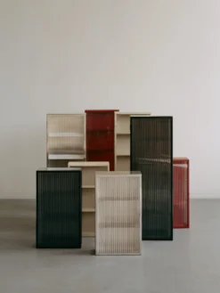 Haze Wall Cabinet - Reeded Glass