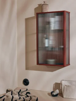 Haze Wall Cabinet - Reeded Glass