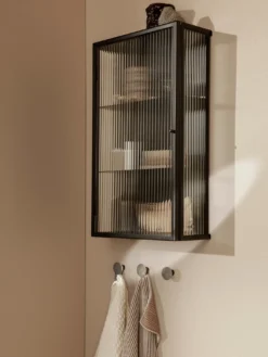 Haze Wall Cabinet - Reeded Glass