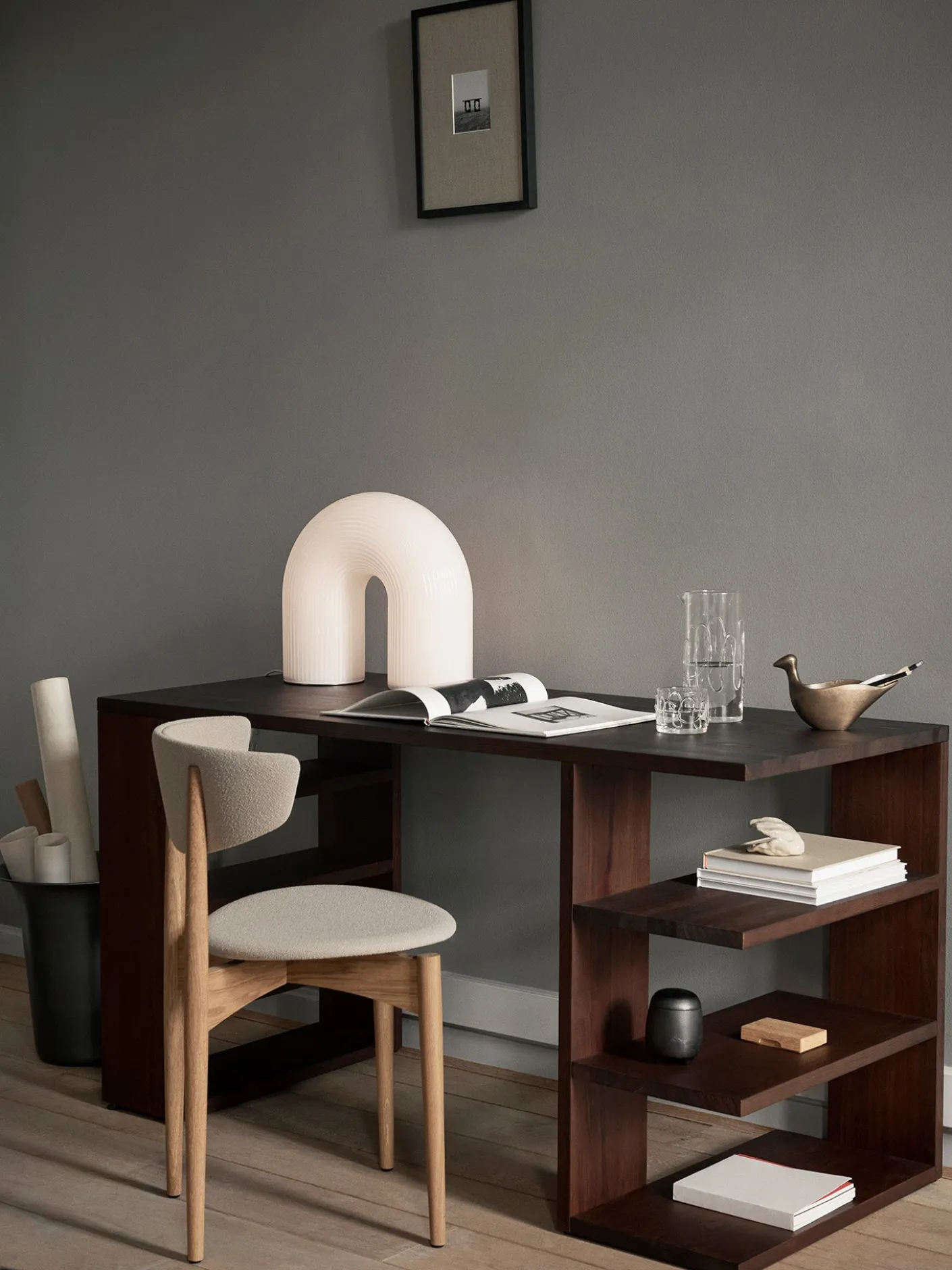 Herman Dining Chair - Upholstered - Grain
