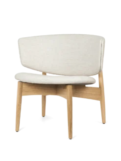 Herman Lounge Chair - Wood - Bouclé