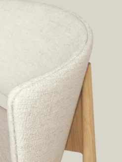 Herman Lounge Chair - Wood - Bouclé