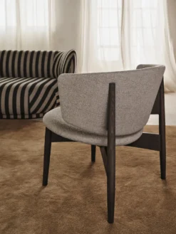 Herman Lounge Chair - Wood - Bouclé