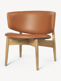 Herman Lounge Chair - Wood - Envy Leather