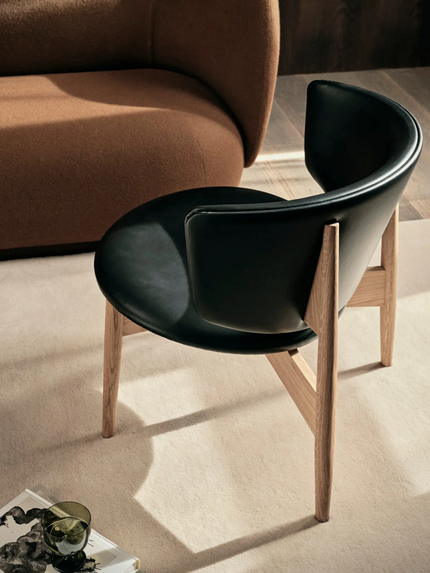Herman Lounge Chair - Wood - Envy Leather