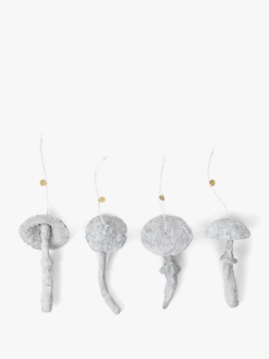 Mushroom Ornaments - Set of 4