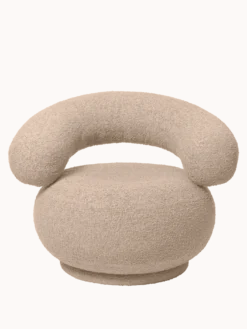 Orbo Lounge Chair - Raw Bouclé