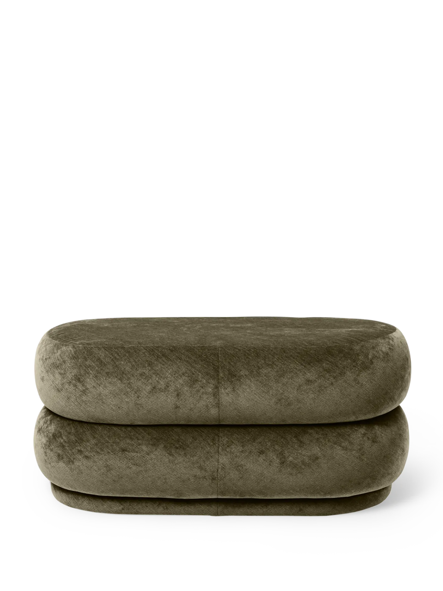 Pouf Oval - Faded Velvet