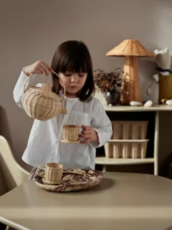 Rattan Tea Set
