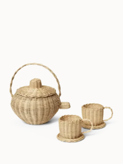 Rattan Tea Set