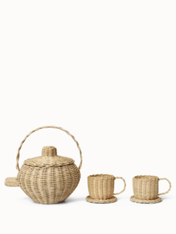 Rattan Tea Set