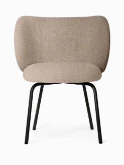 Rico Dining Chair - Black - Bouclé