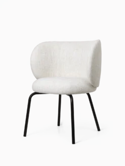 Rico Dining Chair - Black - Bouclé