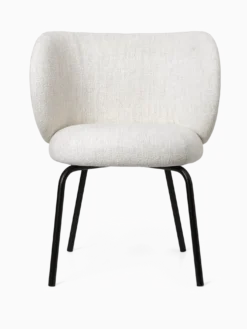 Rico Dining Chair - Black - Bouclé