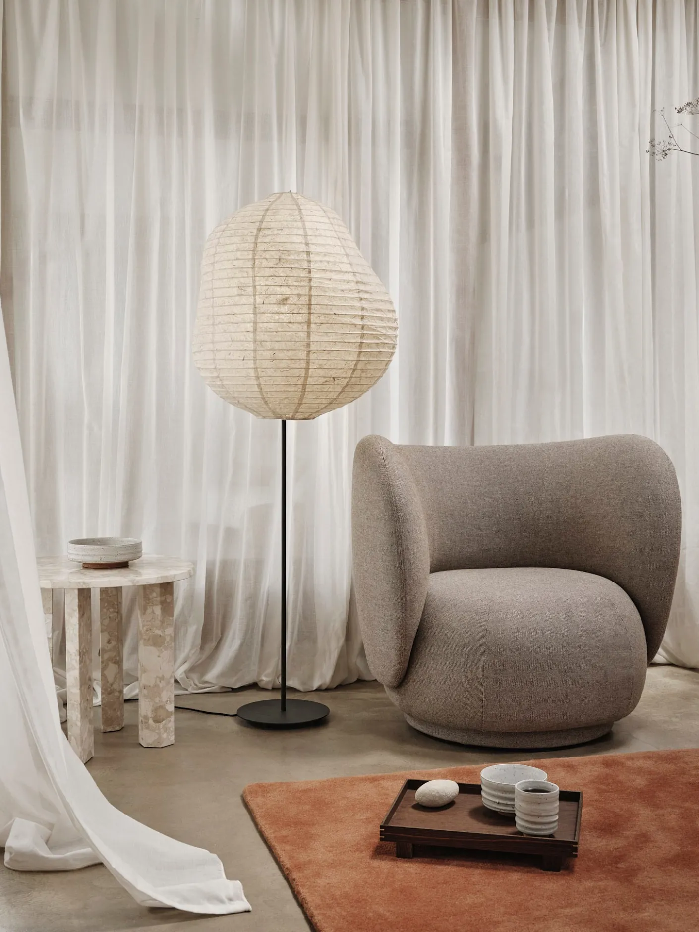 Rico Lounge Chair - Main Line Flax
