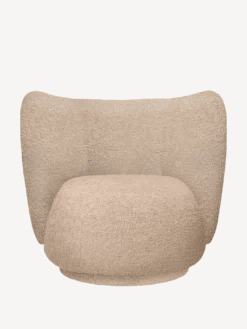Rico Lounge Chair - Raw Bouclé