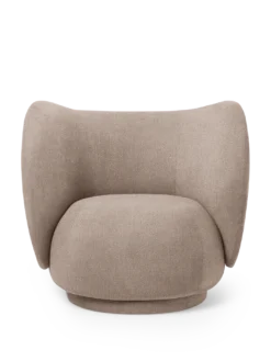 Rico Lounge Chair - Swivel - Bouclé