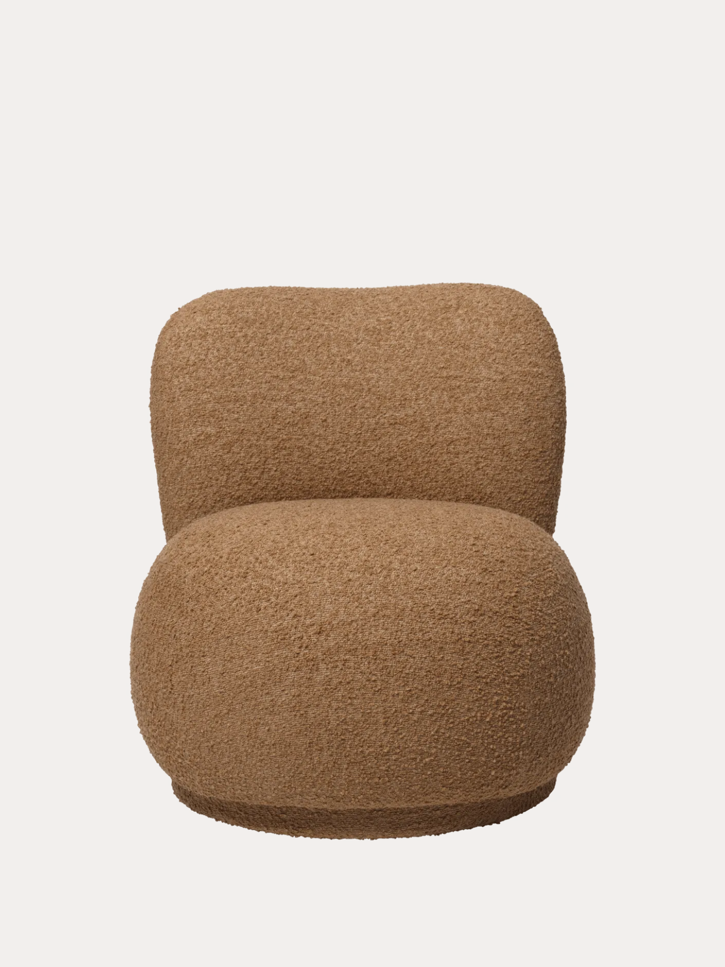 Rico Piccolo Lounge Chair - Swivel - Raw Bouclé