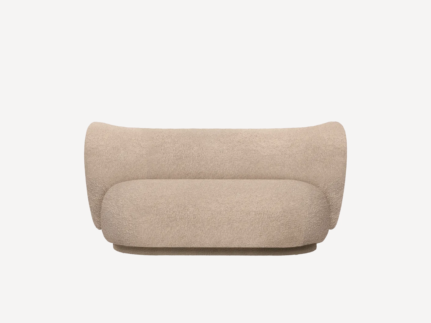 Rico Sofa 2-seater - Raw Bouclé