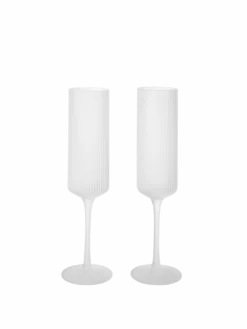 Ripple Champagne Flutes - Set of 2