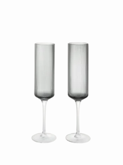 Ripple Champagne Flutes - Set of 2