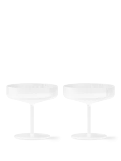 Ripple Champagne Saucers - Set of 2